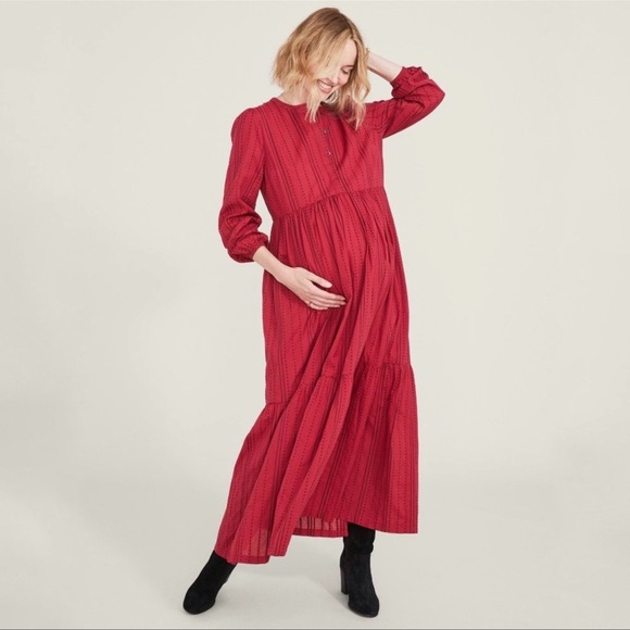 Hatch Katana Dress Red/Plum Stripe Pink Size 0 XS/S 0-2 NWT - Picture 11 of 12